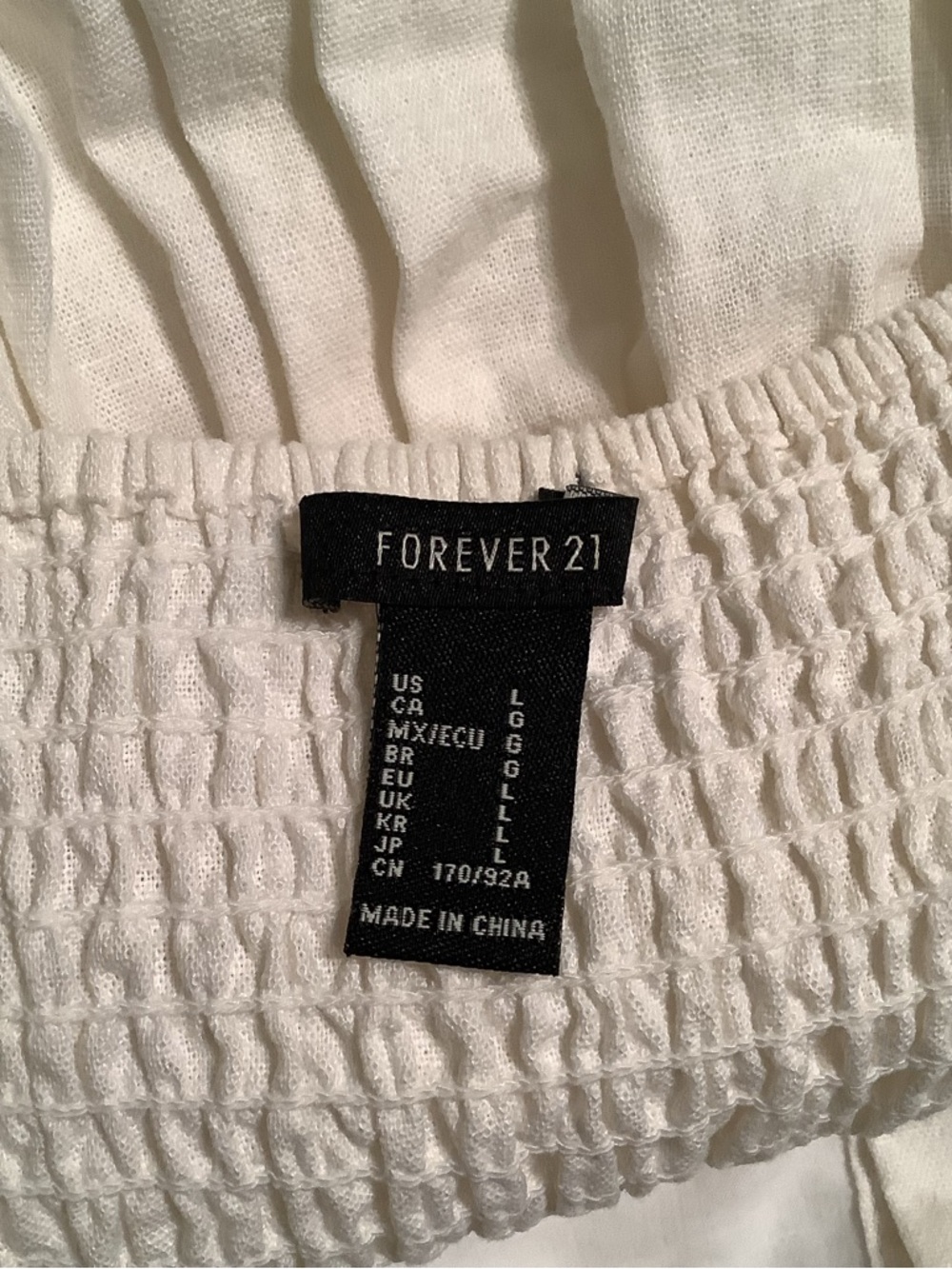 Forever 21 White Button Down the Front Sundress - Size L - Picture 10 of 11